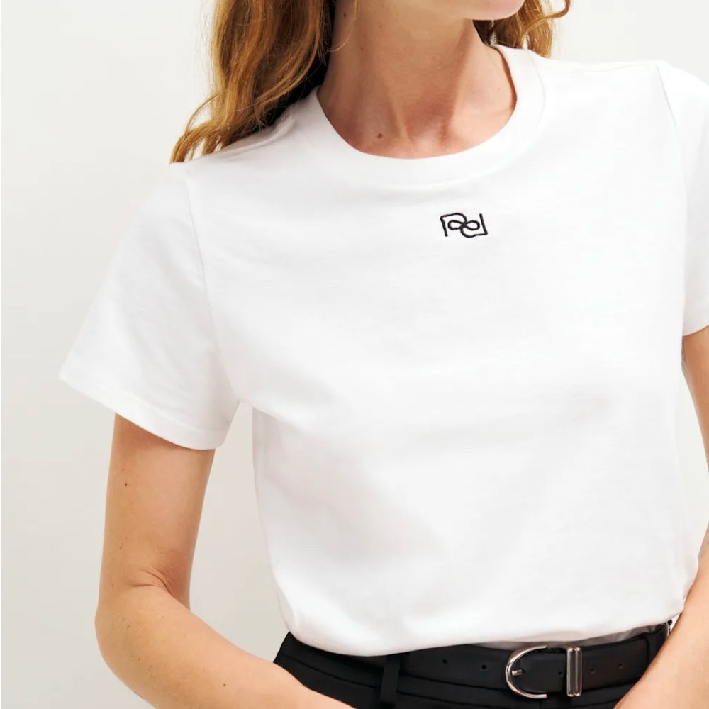 Reformation White Short Sleeve Tee